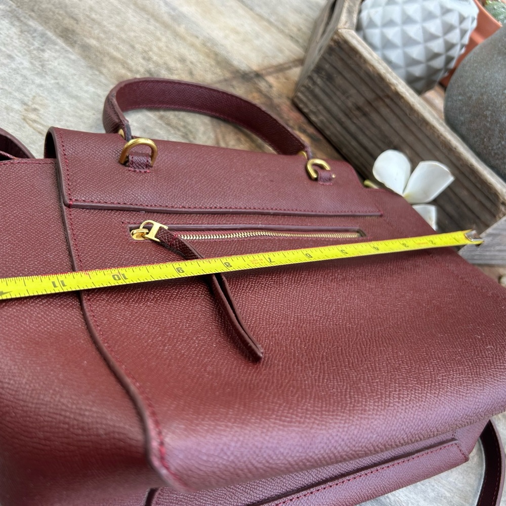 Authentic Celine Grained Calf Skin Mini Belt Tote… - image 4